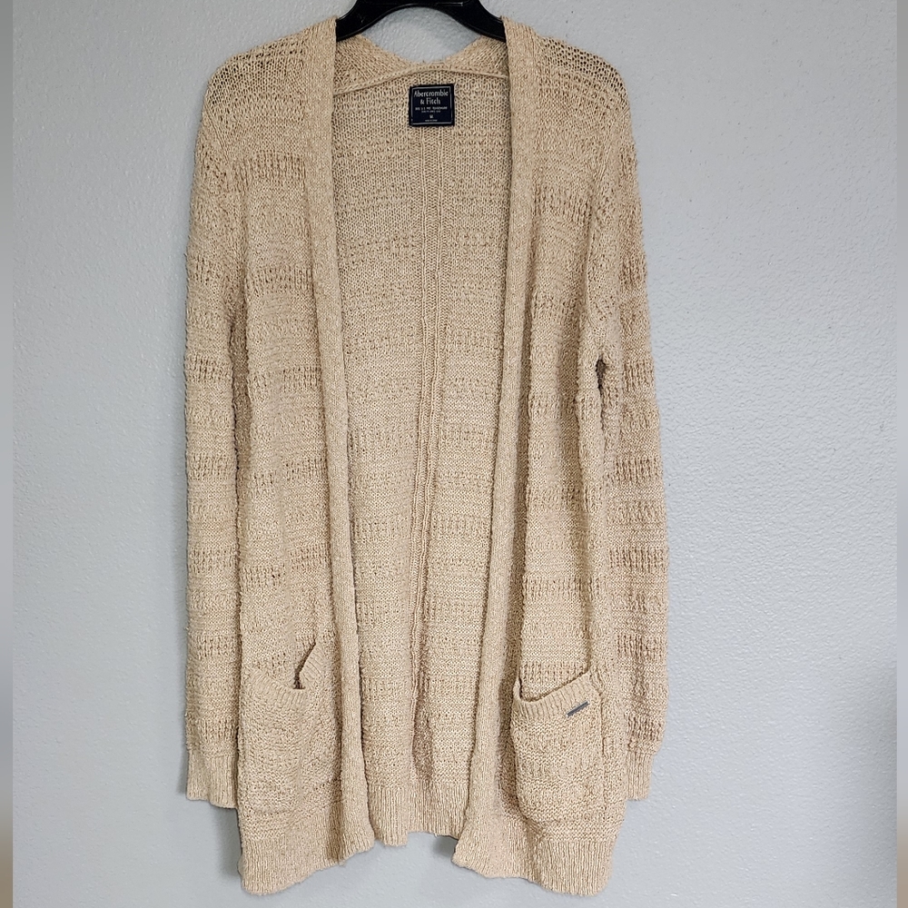 Abercrombie & Fitch Womens Knit Open  Cardigan Sweater / Size  M
